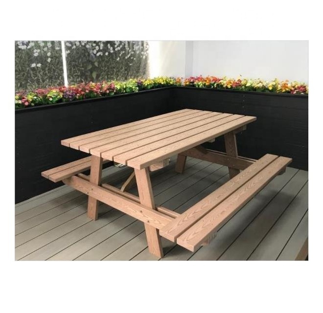 Wholesale Cheap Wood Plastic Composite Outdoor Tables And Chairs Garden Furniture