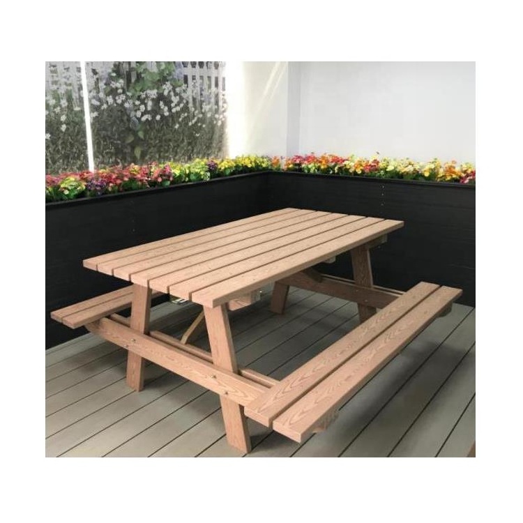 Wholesale Cheap Wood Plastic Composite Outdoor Tables And Chairs Garden Furniture