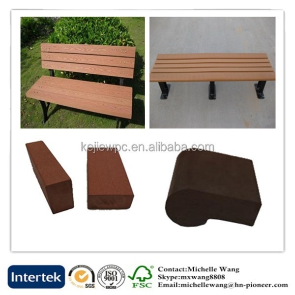 For Bench, Park Bench Slats, Teak Bench Slats Hot Sale Wood Plastic Composite Garden Wooden Garden Chair Outdoor Furniture WPC