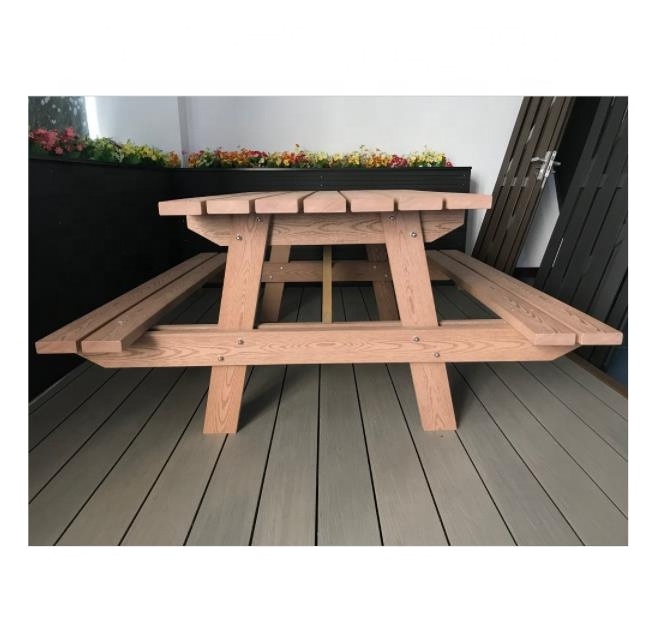 Wholesale Cheap Wood Plastic Composite Outdoor Tables And Chairs Garden Furniture