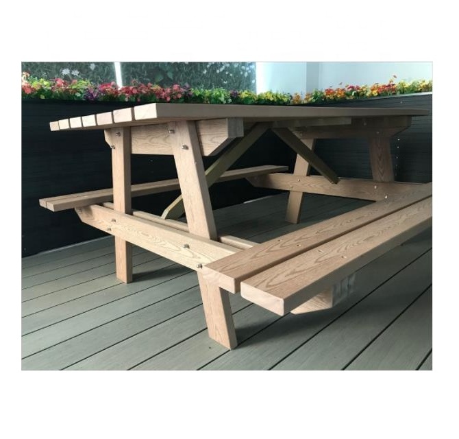 Wholesale Cheap Wood Plastic Composite Outdoor Tables And Chairs Garden Furniture