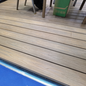 Kejie Manufacturer Outdoor Co-extrusion Decking Invisible Profile Wpc Pool Decking