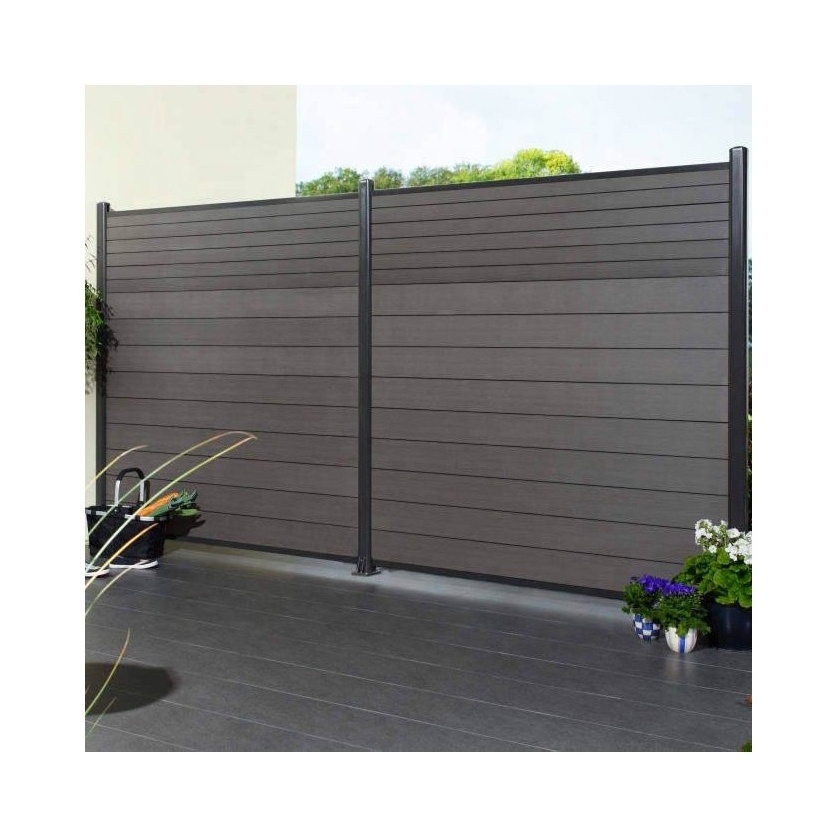 Recyclable & Weather Resistant WPC Garden Fence Wood Plastic Composite Fence