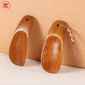 Latest Design Natural Wood Small Pocket Shoe Horn Polished Hot Sale Wooden Shoe Horn By Ingenious Craft