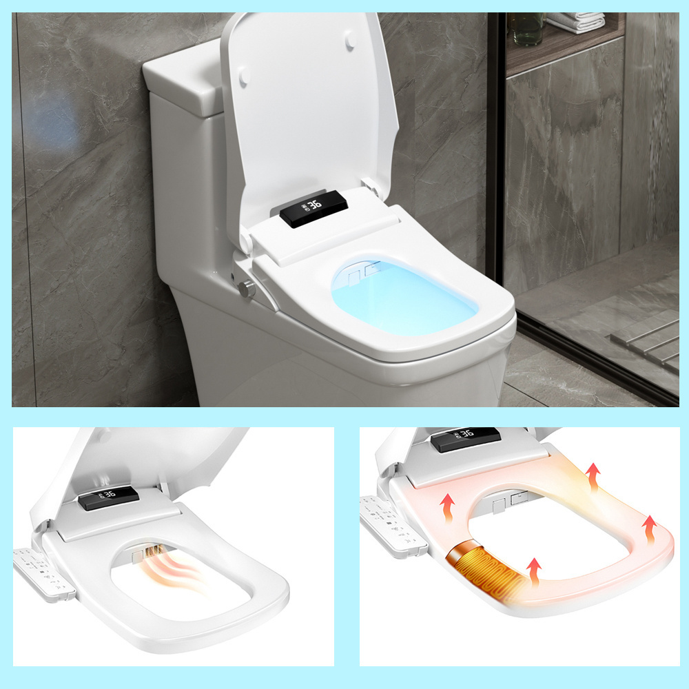 square manual intelligent toilet seat cover bidet  square shape smart toilet seat cover