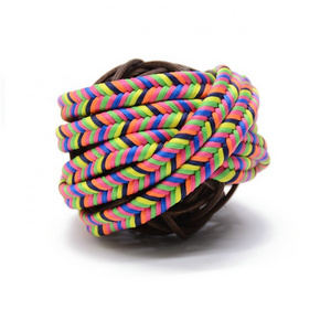 Factory sale braided cord multi color polyester pp rope braided rope draw cord