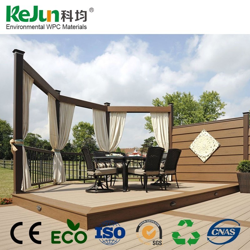 Cheap factory price Terrasse Patio WPC plastic composite Sandwich Panels engineered flooring 145H22