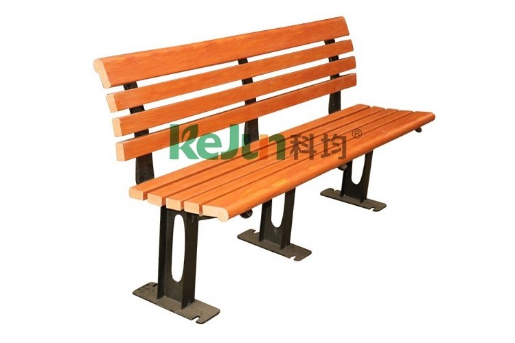 China manufacturer outdoor waterproof wood plastic composite park garden WPC bench with Backrest