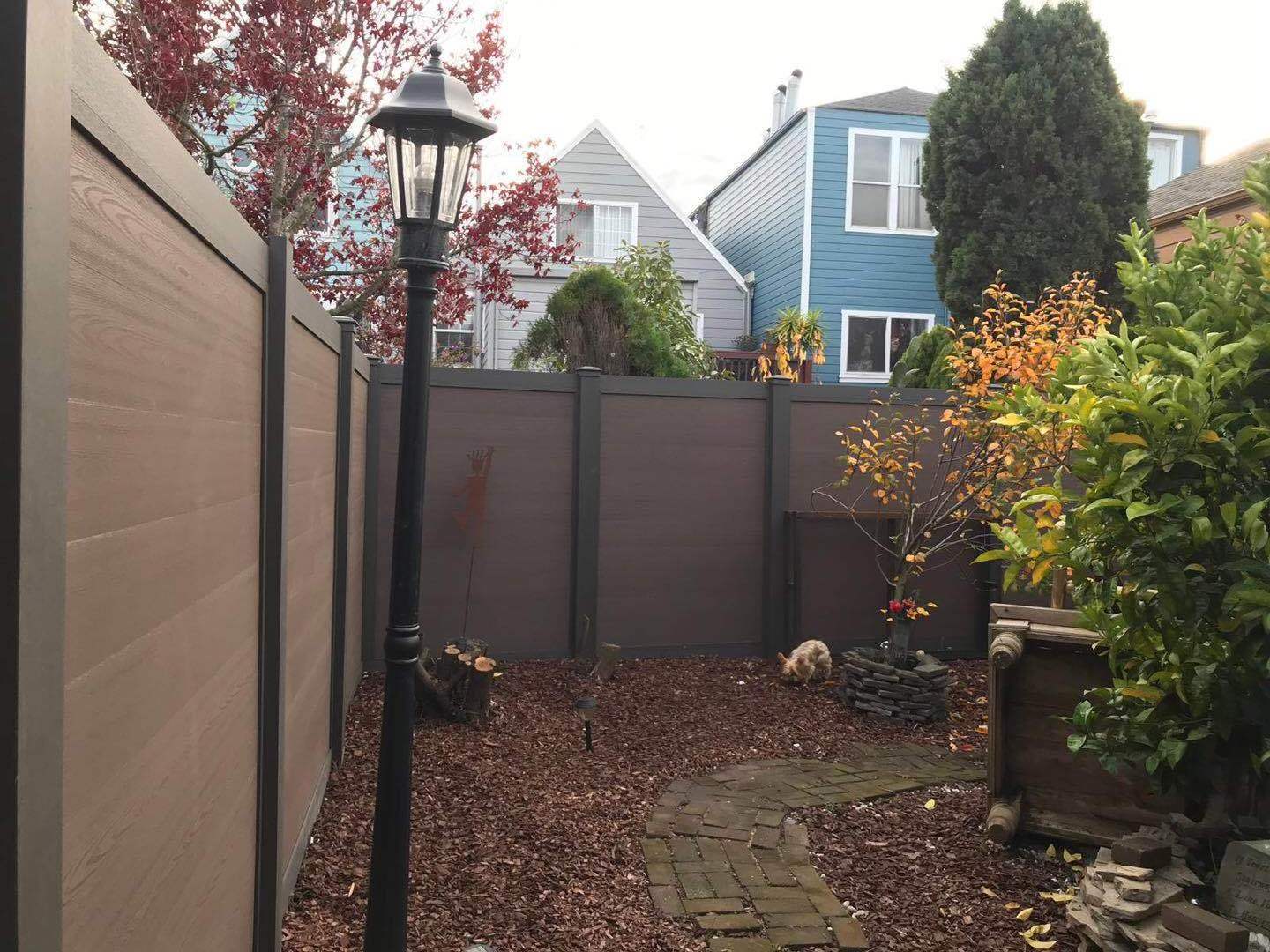 DIY size New Design outdoor garden WPC Fence composite fencing