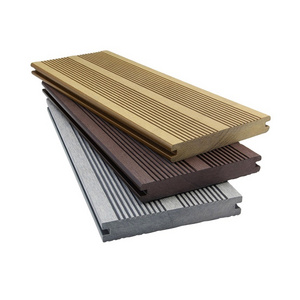 Customized  outdoor floor wood texture waterproof plastic composite wpc decking