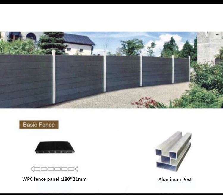 private  zaun alu garden privacy wall panel wooden plastic aluminum wpc fence