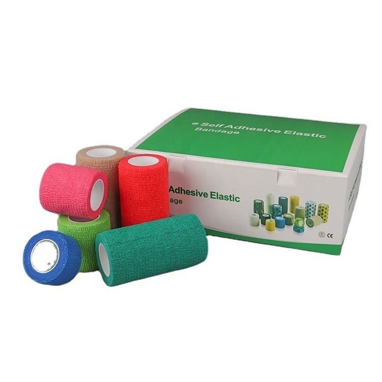 Hot Sale Colored Soft Sport Self Elastic Adhesive Bandage