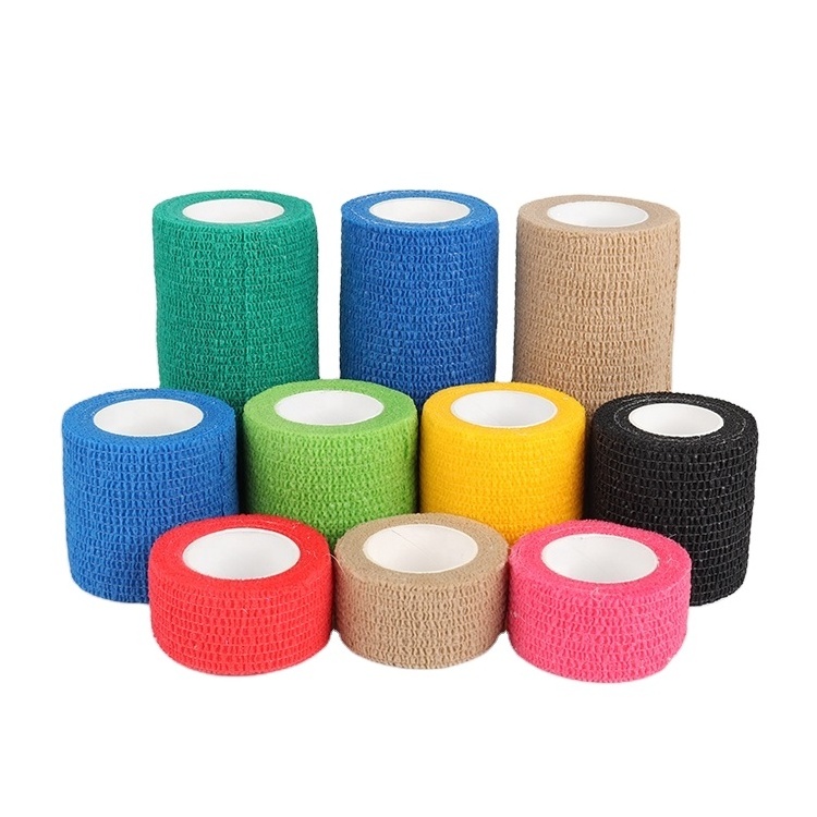 Hot Sale Colored Soft Sport Self Elastic Adhesive Bandage