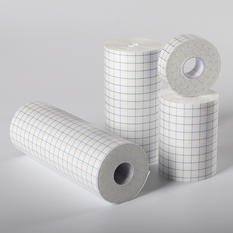 Medical fix roll non-woven fabric surgical tape White Nonwoven wound dressing tape