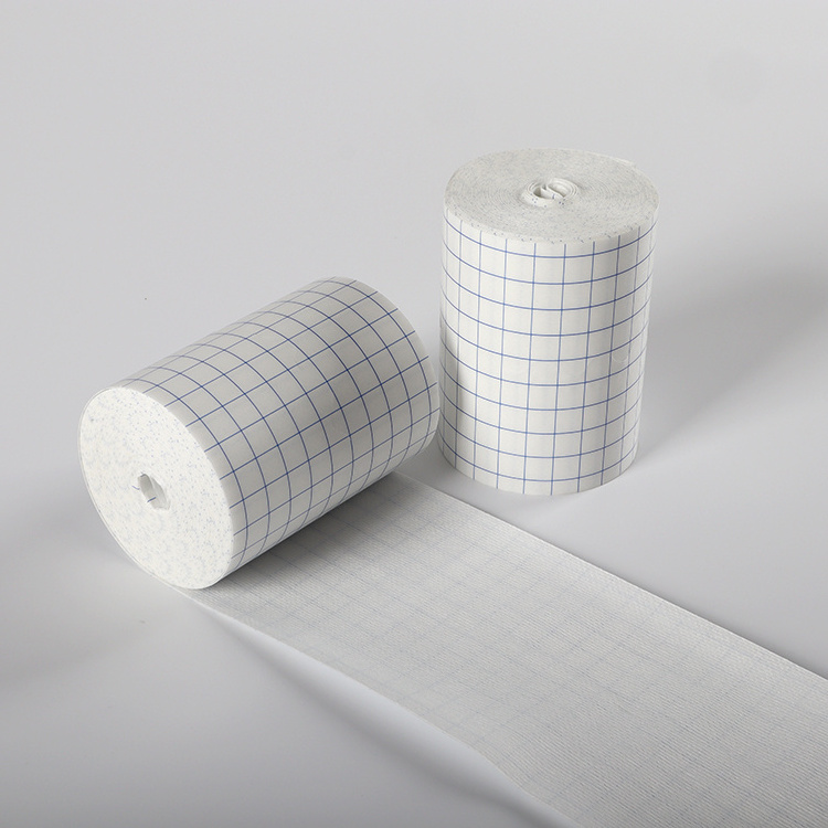 Medical fix roll non-woven fabric surgical tape White Nonwoven wound dressing tape