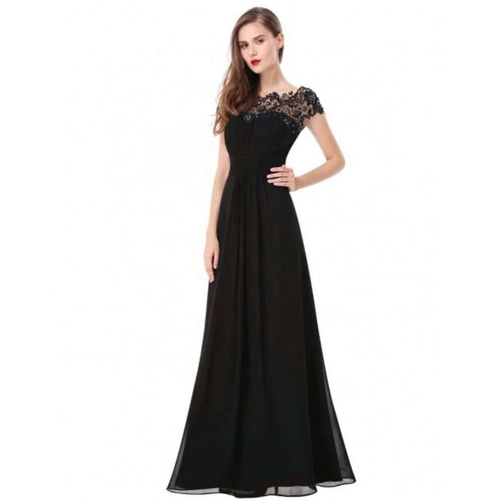 Women's Elegant Floral Long Lace Evening Party Maxi Dress Formal Prom Wedding Bridesmaid Dress