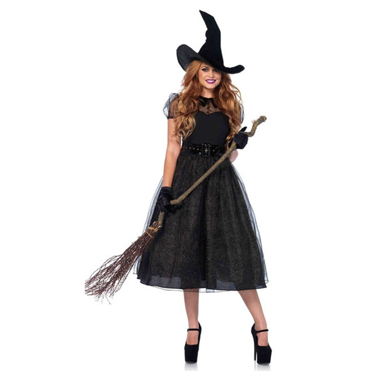 Spot Goods Witch Dress Nightclub Masquerade Party Ladies Cosplay Halloween Costumes Adults