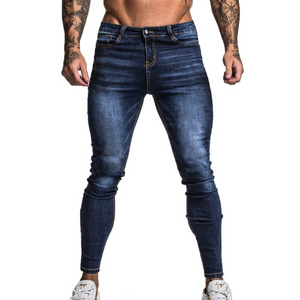 Dropship Private Labels Mens Denim Distressed Skinny Stretch Jeans Men Trousers Jeans