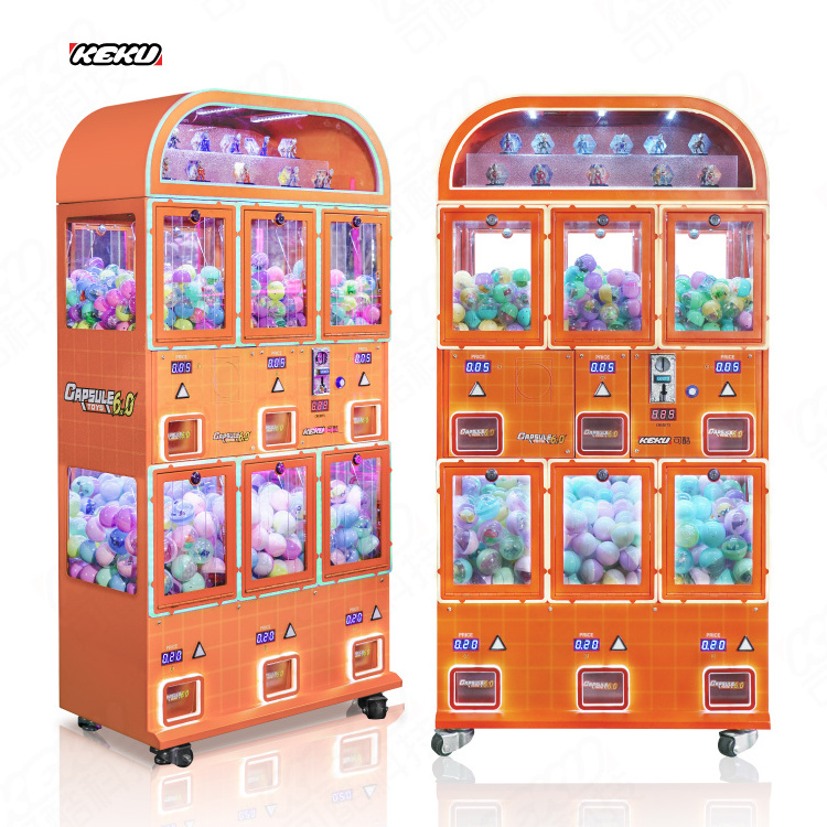 KEKU Intelligent Kids Toy Vending 100mm Gashapon Toy Ball Machine Toy Capsule Vendor Vending Machine