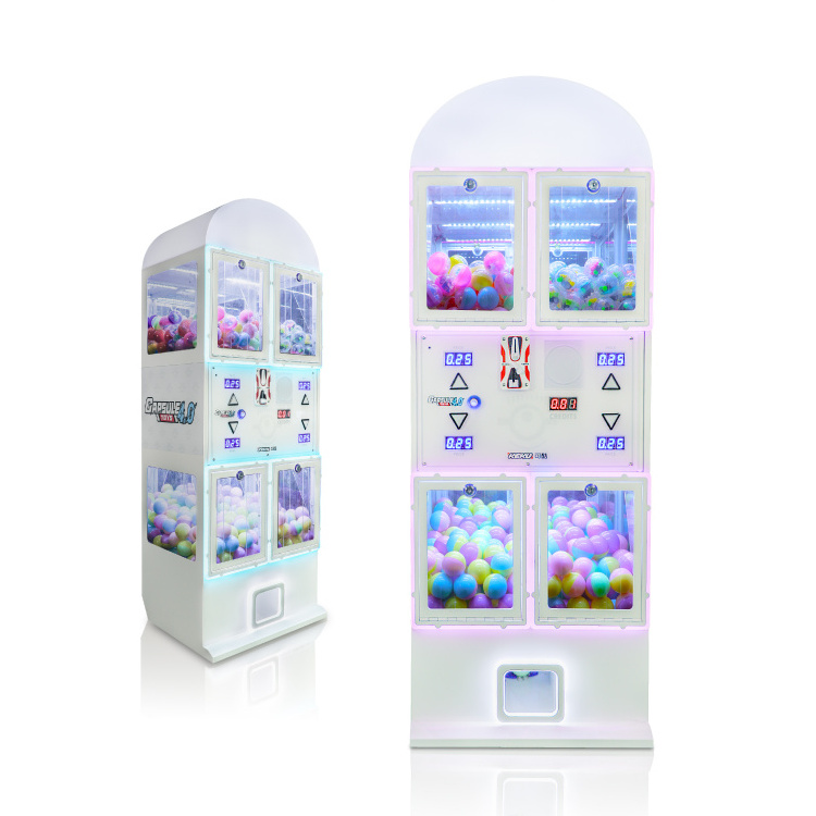 Factory New Arrival Coin Operated Amusement Popular Kids Gacha Machine Custom Suspension Capsule Toys Vending Gashapon Machine