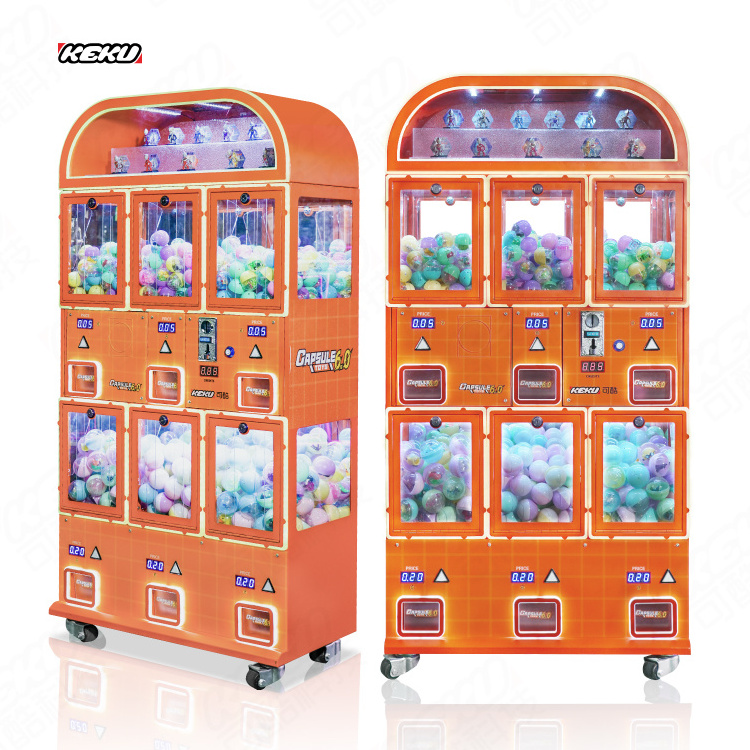 KEKU Intelligent Kids Toy Vending 100mm Gashapon Toy Ball Machine Toy Capsule Vendor Vending Machine