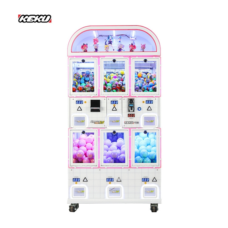 KEKU Mini Coin Operated Gashapon Machine Capsule Toy Gashapon Vending Machine Custom Gift Toy Vending Machine Gashapon