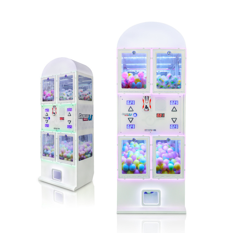 Factory New Arrival Coin Operated Amusement Popular Kids Gacha Machine Custom Suspension Capsule Toys Vending Gashapon Machine