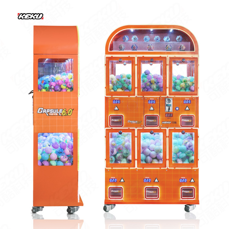 KEKU Intelligent Kids Toy Vending 100mm Gashapon Toy Ball Machine Toy Capsule Vendor Vending Machine