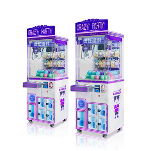 Mini big fun stuffed plush toys crane claw machine arcade indoor games coin operated gift prize vending catch toy machine