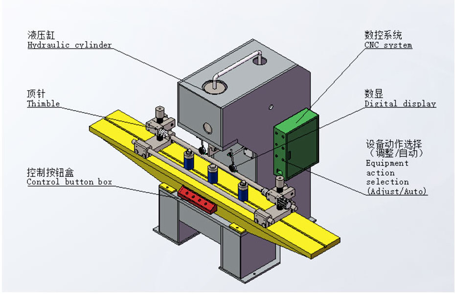 YWZ41 100 Ton Manual Single Column Double Top Shaft Straightening Hydraulic Press