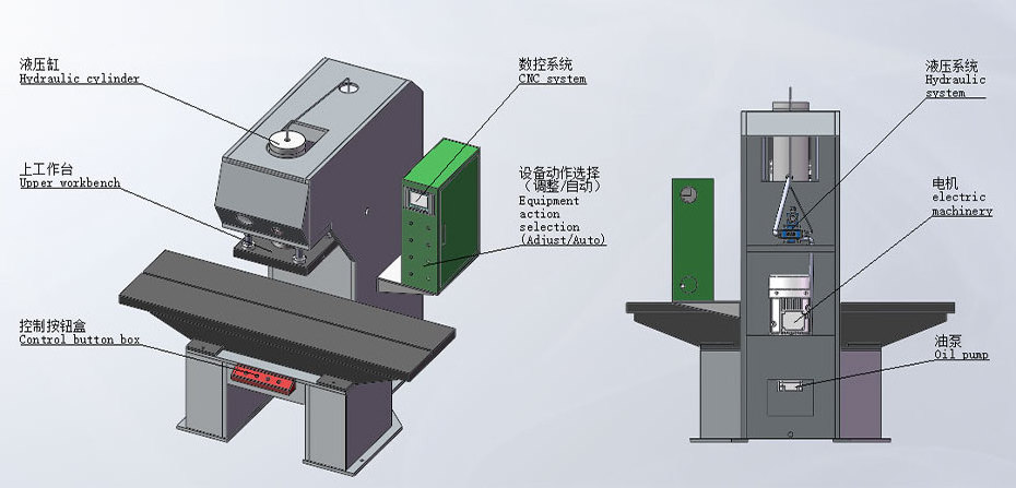 YWZ41 100 Ton Manual Single Column Double Top Shaft Straightening Hydraulic Press