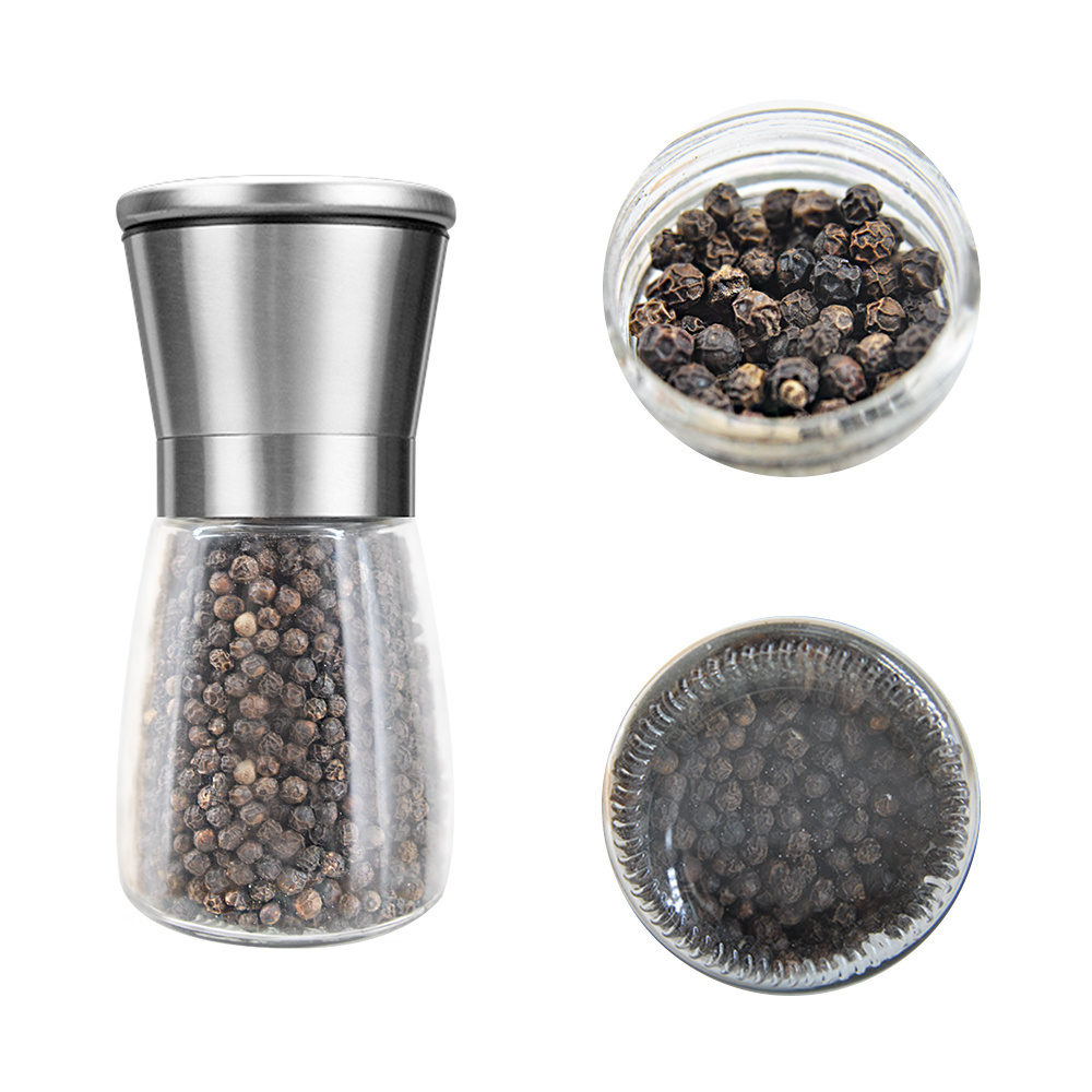 Manual Salt And Pepper Mill Kitchen Utensils Spice And Herb Mills Stainless Steel Ceramic Salt And Pepper Grinder