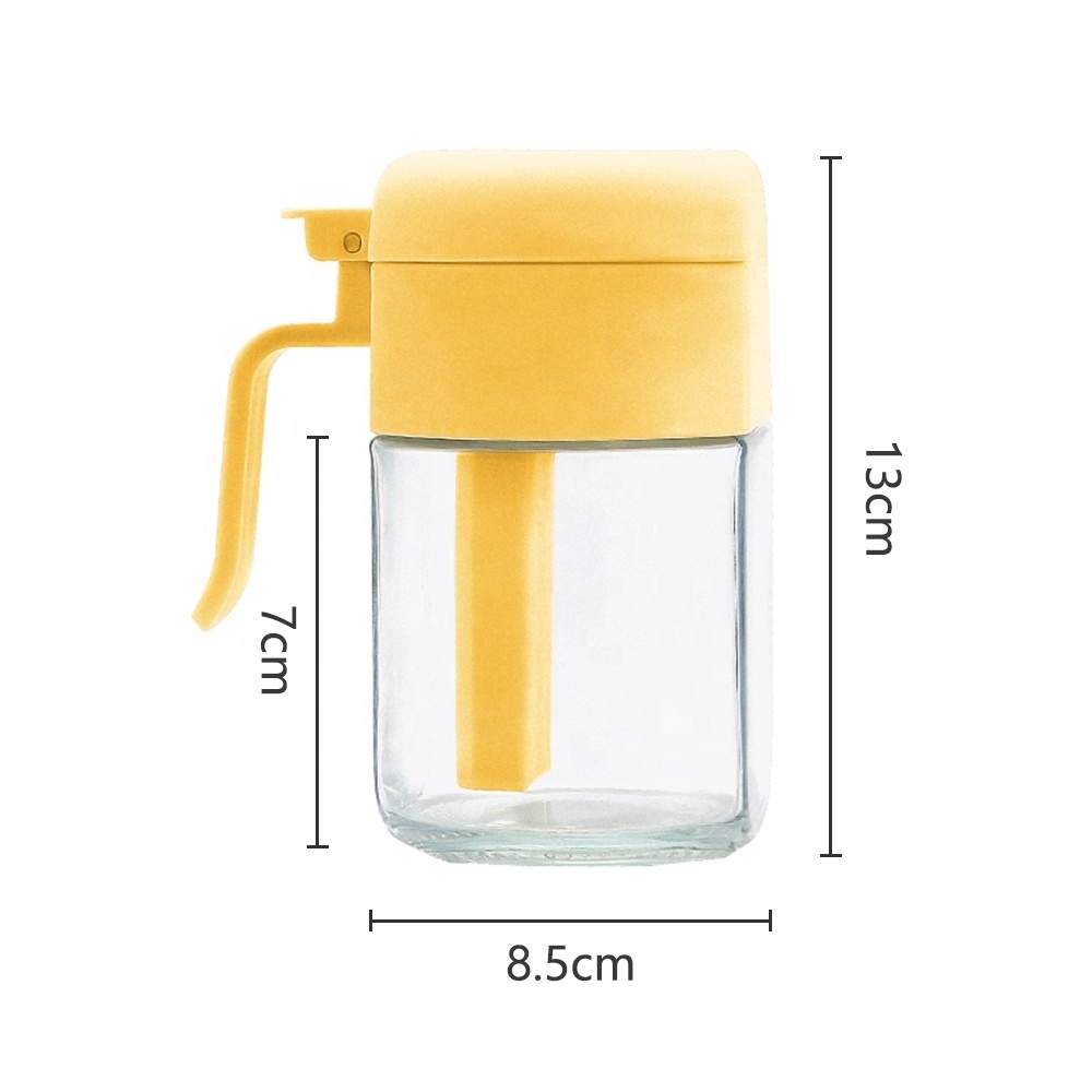 2024 new product square spice and pepper shaker kitchen accessories with colored plastic top