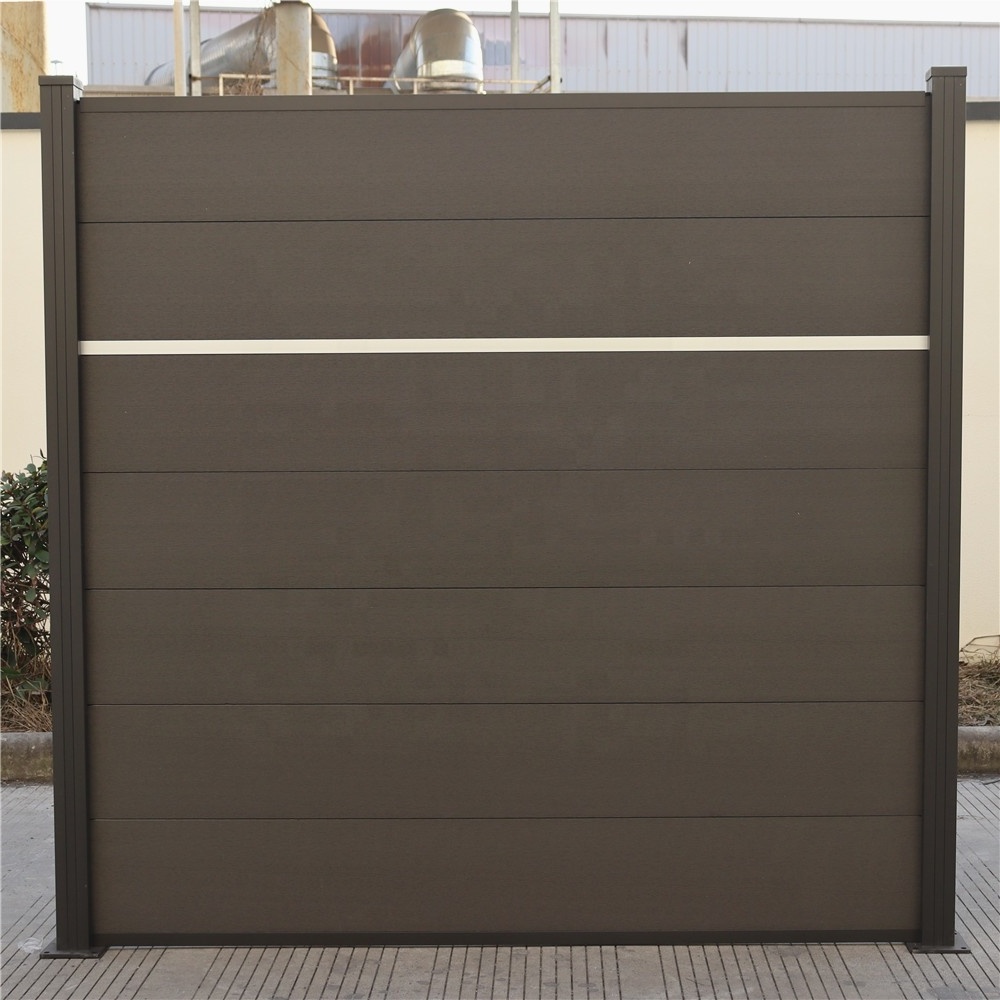 High Quality water-proof wood plastic composite outdoor fence panels wpc garden decoration fence cladding gazebo