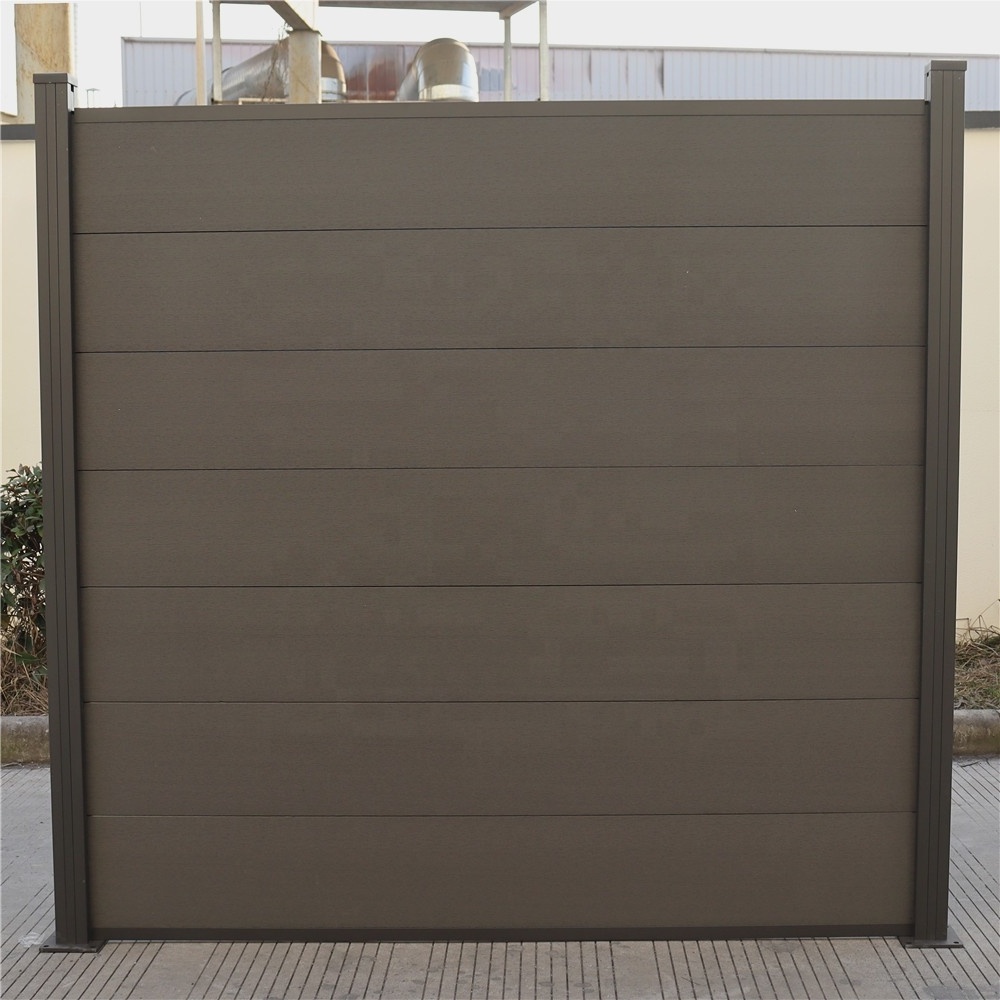 High Quality water-proof wood plastic composite outdoor fence panels wpc garden decoration fence cladding gazebo