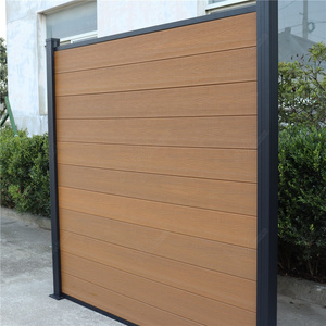 Waterproof European Design WPC Wood Plastic Composite Rail Fence Outdoor Garden Decoration and Gazebo Cladding Panels