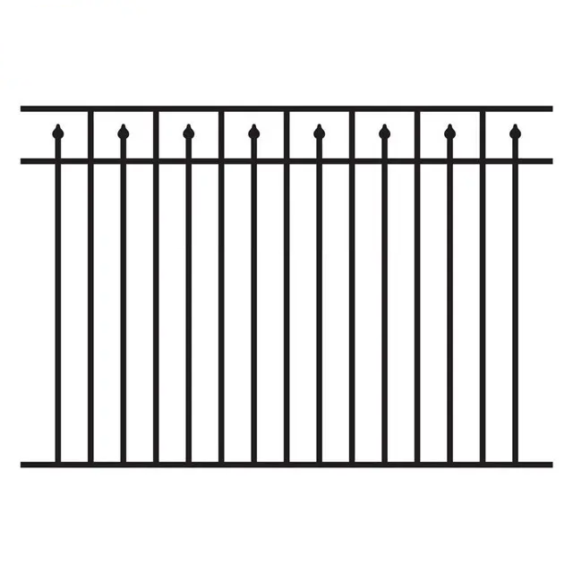 cheap garden pool stainless steel fence post design,barbed wire roll price fen galvanized steel fence ISO 9001 Factory