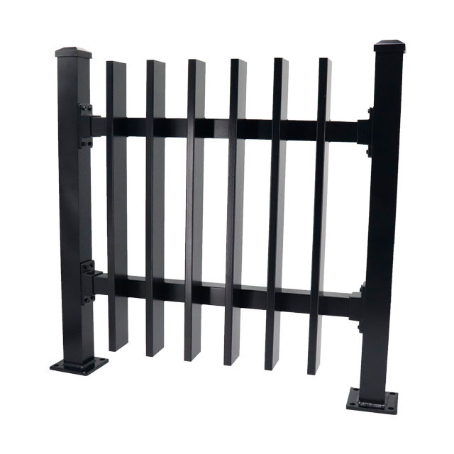 Modern Design Metal Iron Blade Fencing Panels High Quality Powder Coated Metal Fence Sheets