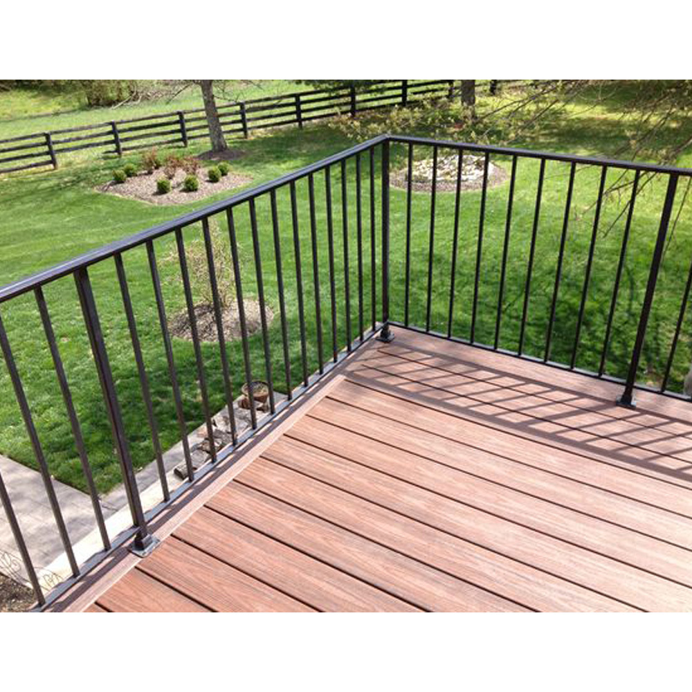 Factory Price Aluminum Metal Railing For Wood Plastic Composite Decking Outdoor Use Deck Railing