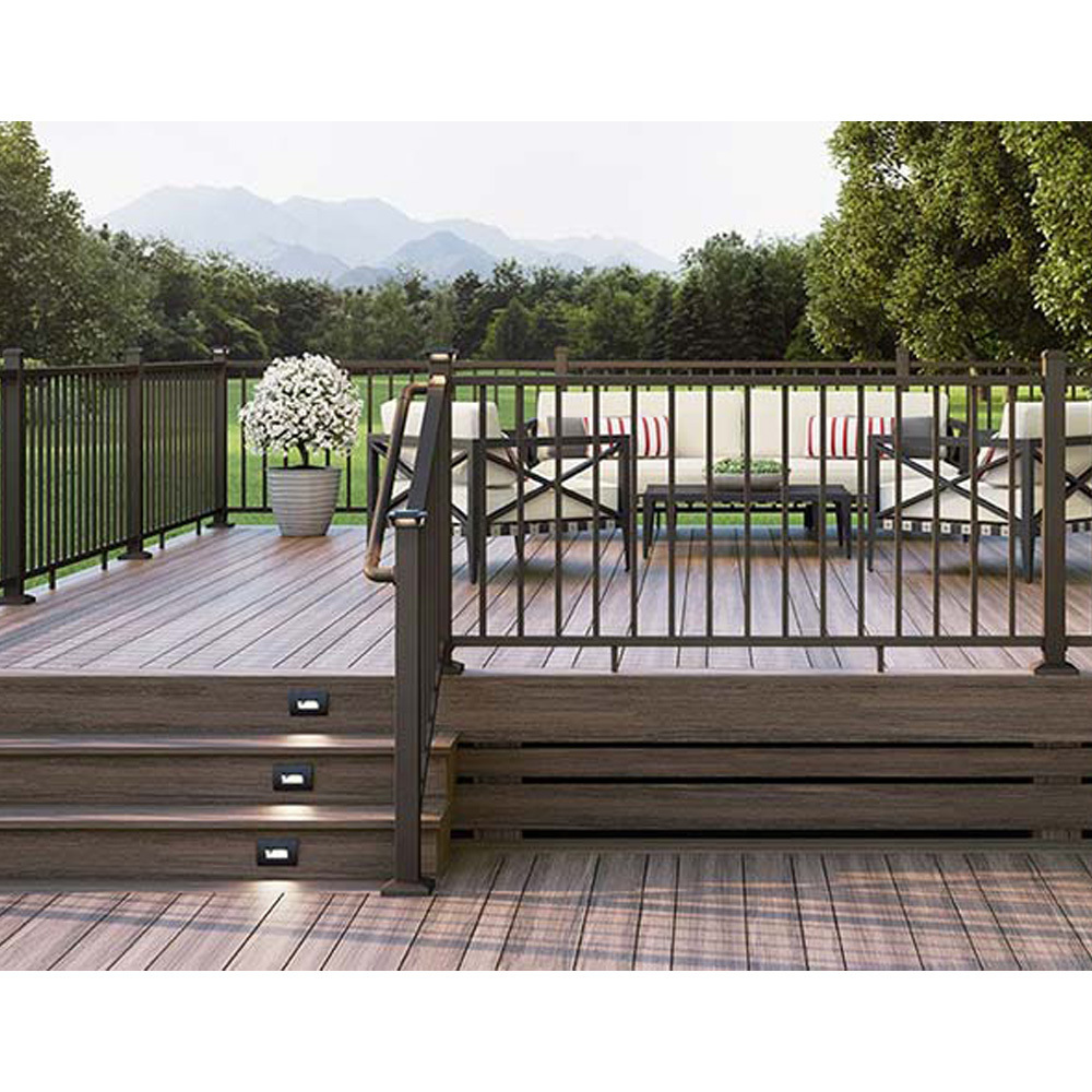 Factory Price Aluminum Metal Railing For Wood Plastic Composite Decking Outdoor Use Deck Railing