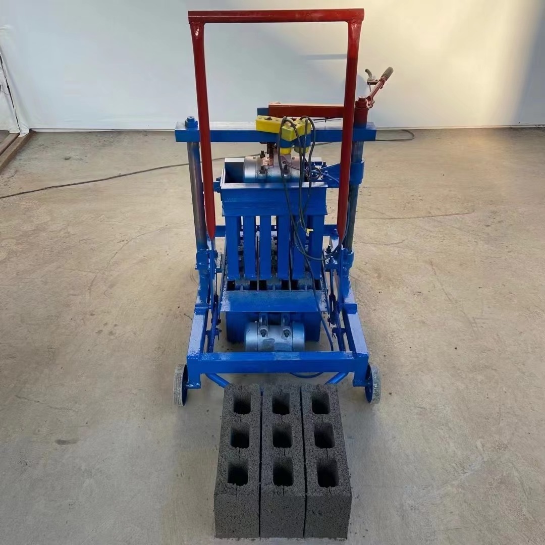 Concrete Hollow Block Making Machine Small Mobile Building Paver Brick Maker Electric Red Brick Making Machine