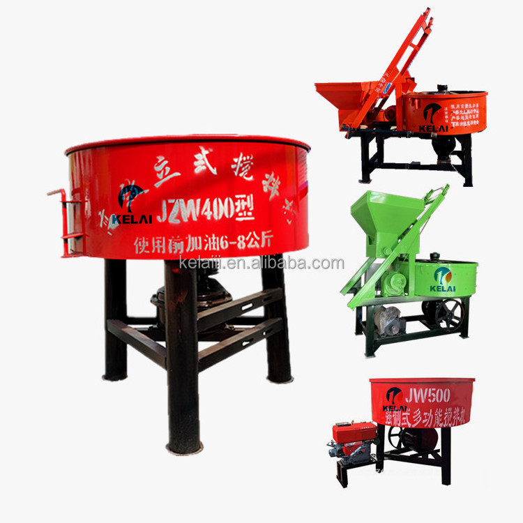 Concrete Pan Mixer with Diesel Lift Concrete Cement Mixing Machine Price