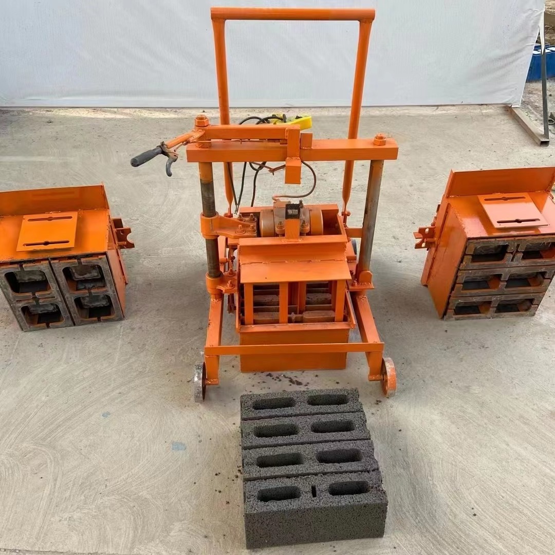 Concrete Hollow Block Making Machine Small Mobile Building Paver Brick Maker Electric Red Brick Making Machine