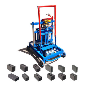 Concrete Hollow Block Making Machine Small Mobile Building Paver Brick Maker Electric Red Brick Making Machine