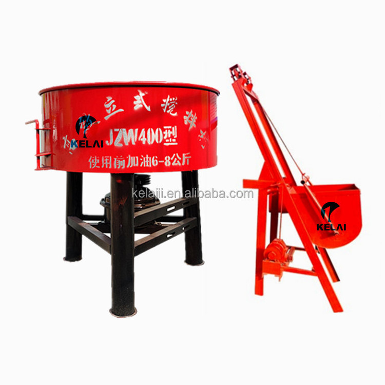 Concrete Pan Mixer with Diesel Lift Concrete Cement Mixing Machine Price