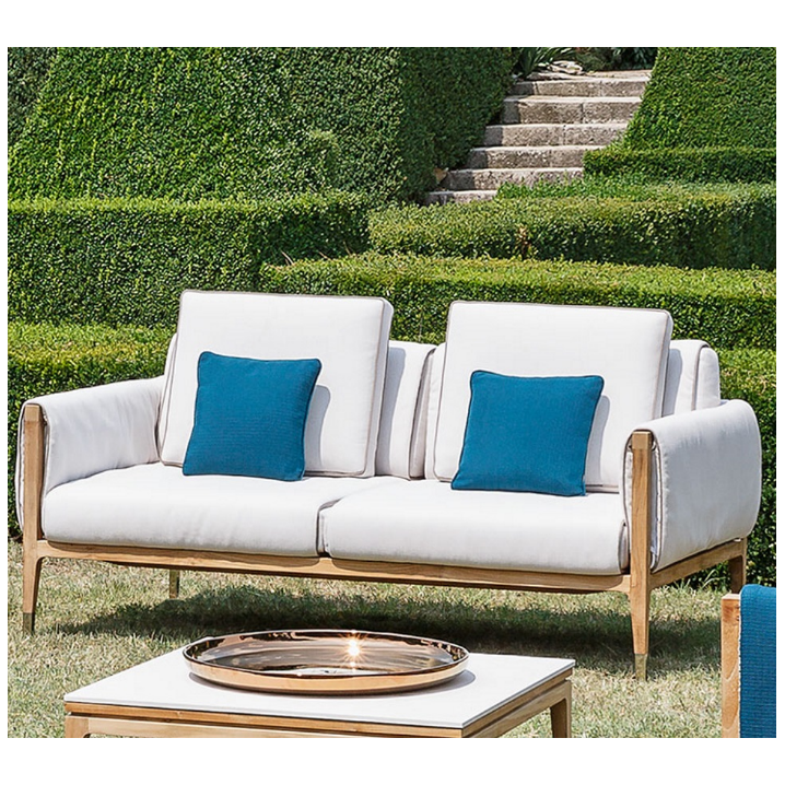 PE wicker rattan patio outdoor furniture L shape soft cushion garden sofa set with coffee table