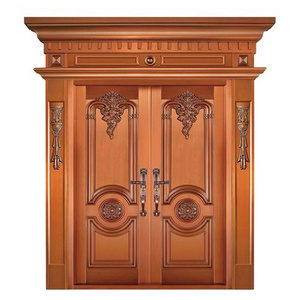 Typical Palace Style Colorful Copper Security Stainless Steel Door