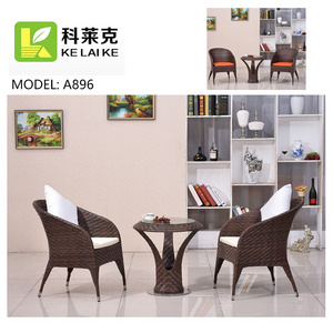 Wholesale compact balcony patio garden furniture 4pcs sets outdoor table and chair garden set