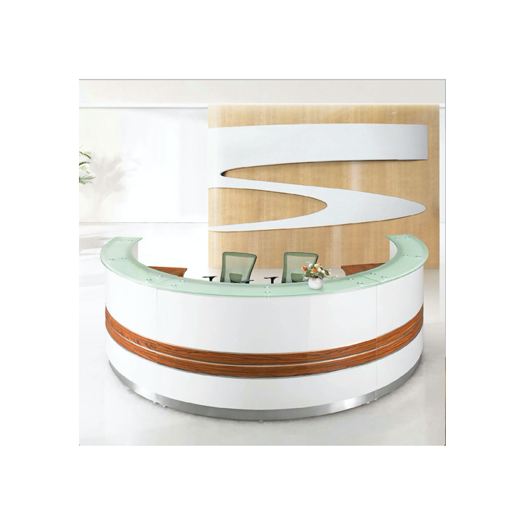 Stand Up Circular Fitness Center Reception Desk