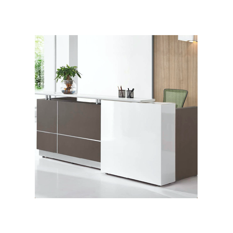 Hair salon desk reception design s shaped reception counter